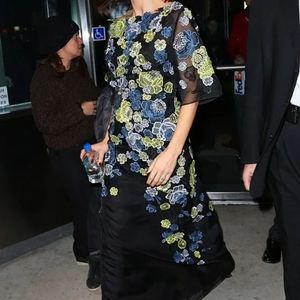 ✨ERDEM Carsani Embellished Silk Dress Sz 2